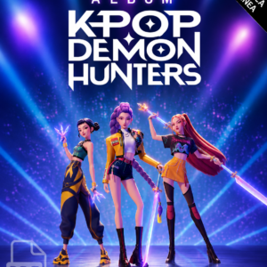 Portada del álbum digital Guerreras K-Pop inspirado en KPop Demon Hunters.